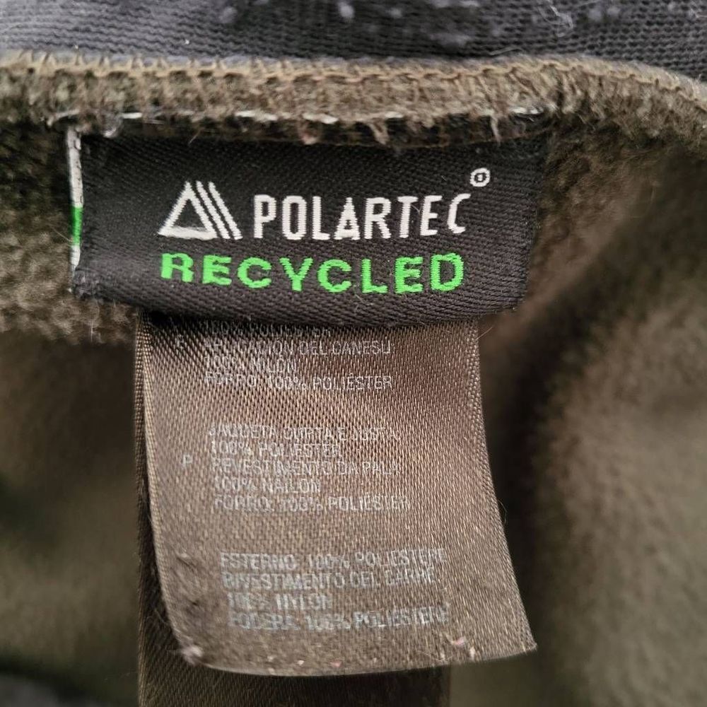 The North Face Denali PolarTec Boys Size Large Jacket Blue Green Zip Front - Picture 4 of 8